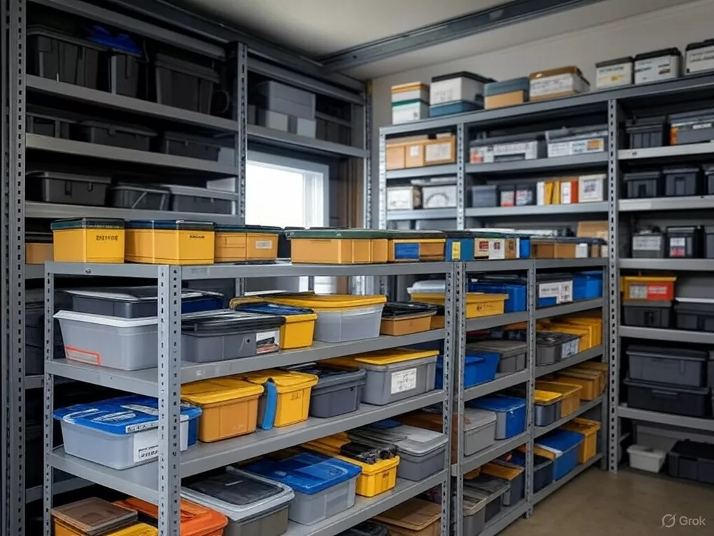 Organizuokite Su Patvariais Sandėliavimo Stelažais